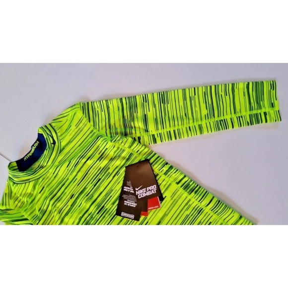 BOYS NIKE PRO COMBAT DRIFIT COMPRESSION SHIRT NWT - Picture 3 of 8